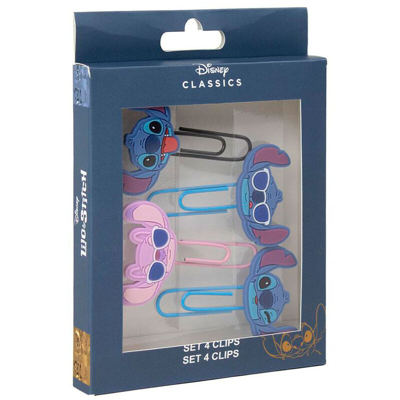 Blister 4 Clips Stitch Disney