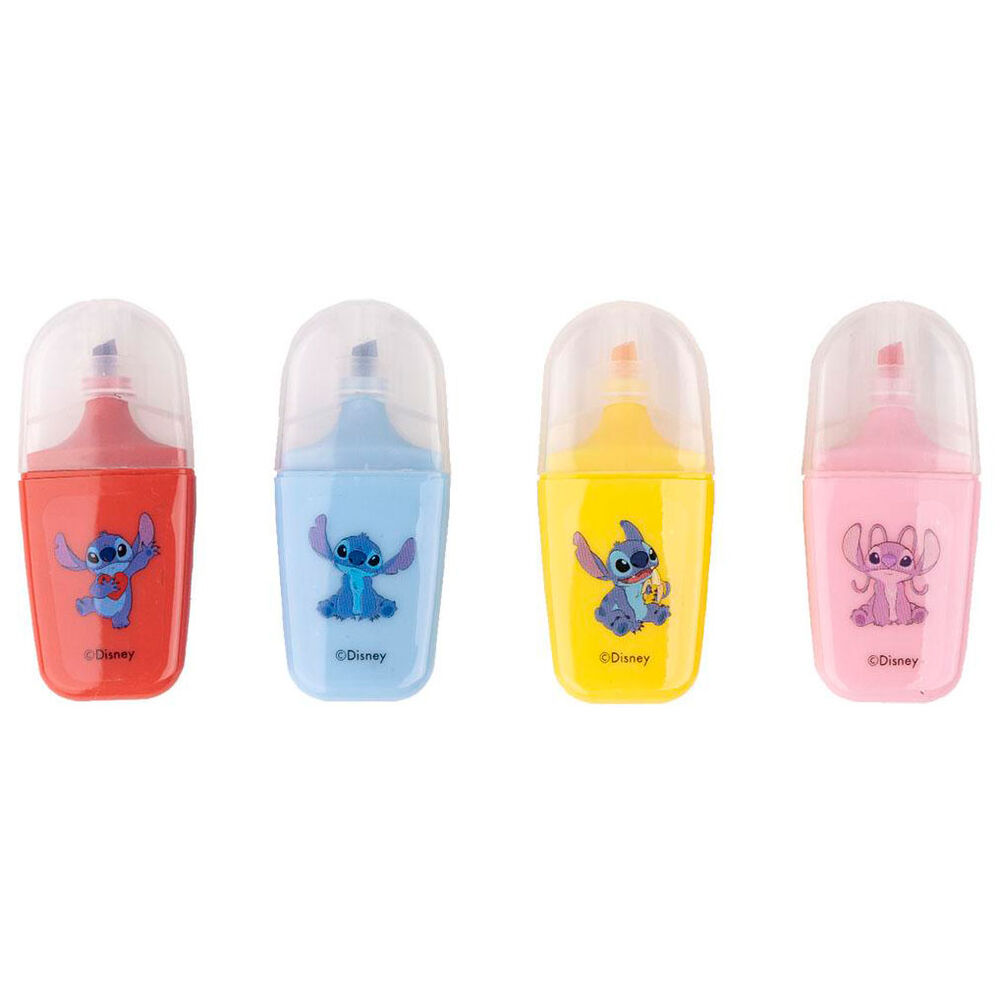 Blister 4 Subrayadores Stitch Disney