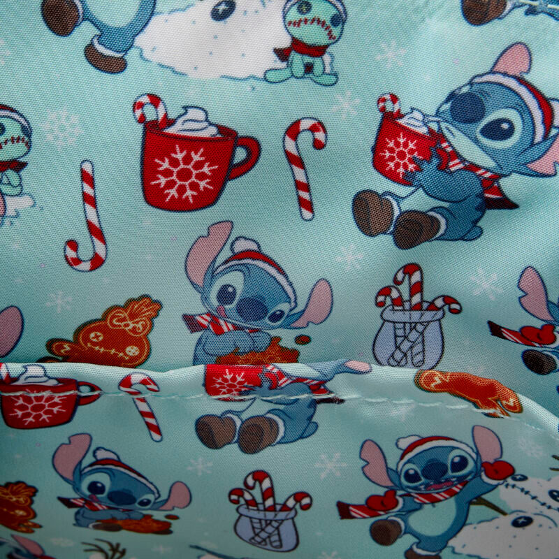 Bolso glitter Holiday Stitch Disney Loungefly - Imagen 6