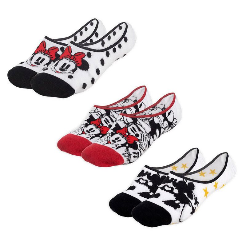 Set 3 calcetines Minnie Disney adulto