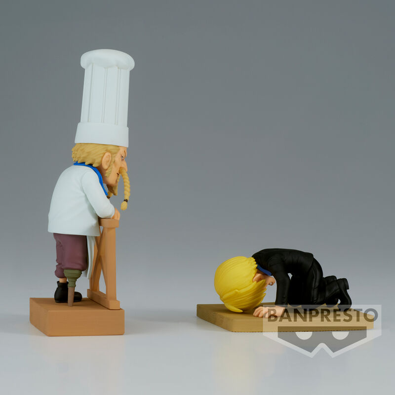 Figura world collectable Sanji & Zeff 2 WCF Log Series One Piece 8cm
