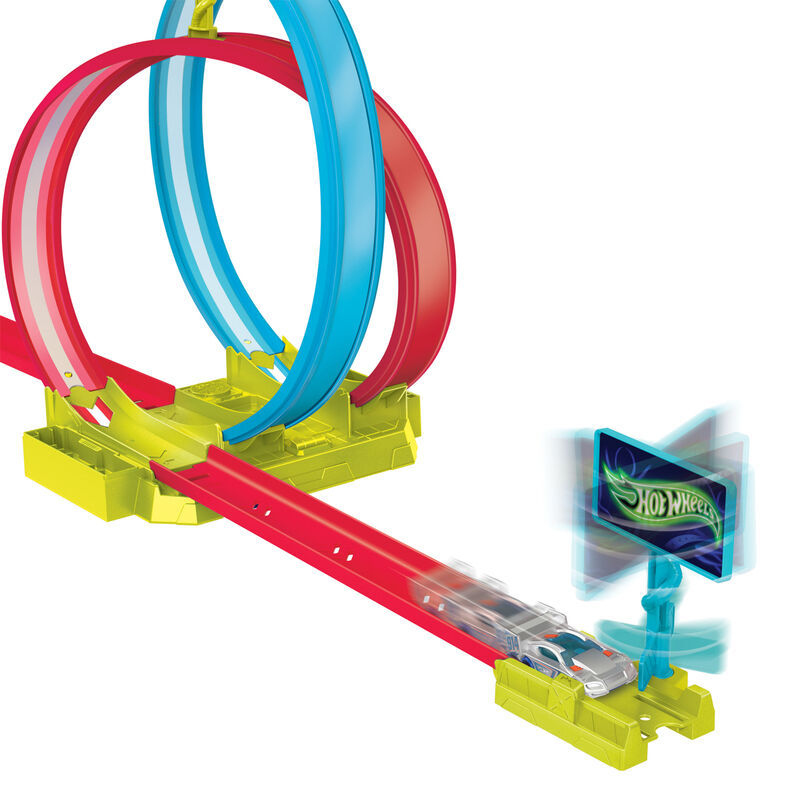 Pista Acrobacias Laser Neon Speeders Hot Wheels - Imagen 3