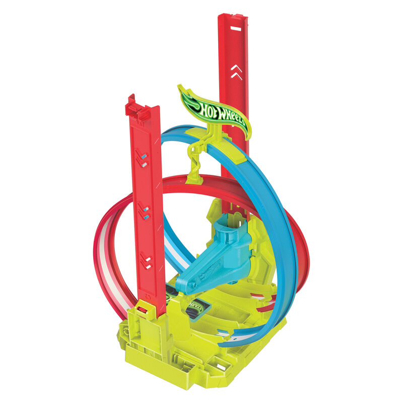 Pista Acrobacias Laser Neon Speeders Hot Wheels - Imagen 4