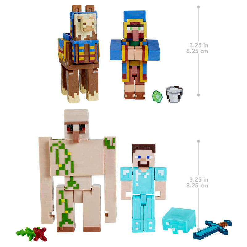 Blister 2 figuras Minecraft 8cm surtido - Imagen 4