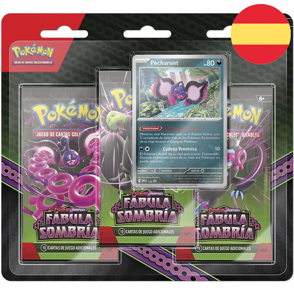 Blister cartas Fabula Sombria Escarlata y Pupura Pokemon español