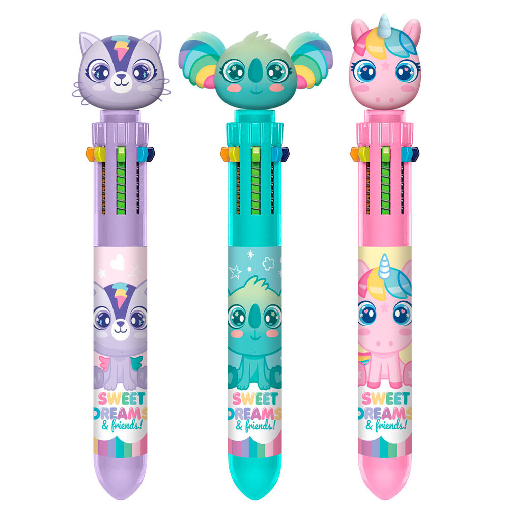 Boligrafo 6 colores Sweet Dreams surtido