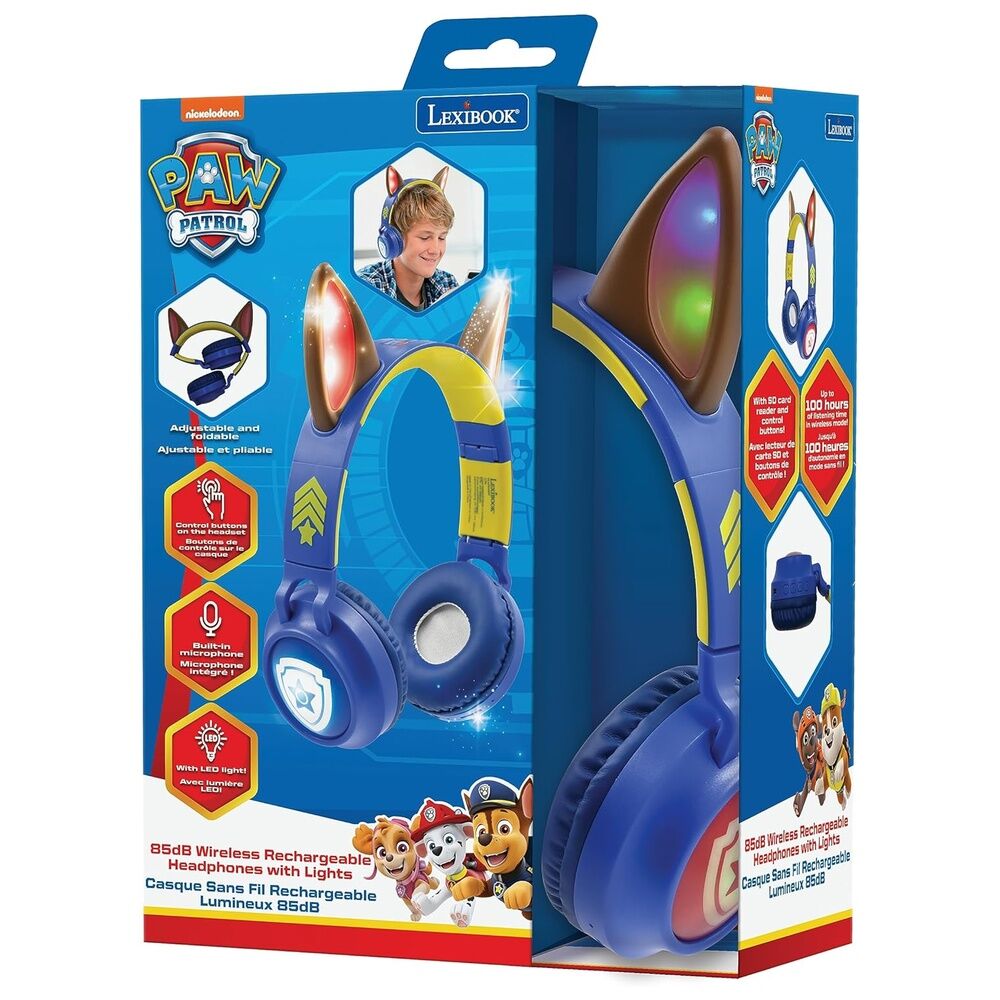 Auriculares inalambricos luminosos Bluetooth Patrulla Canina Paw Patrol - Imagen 4