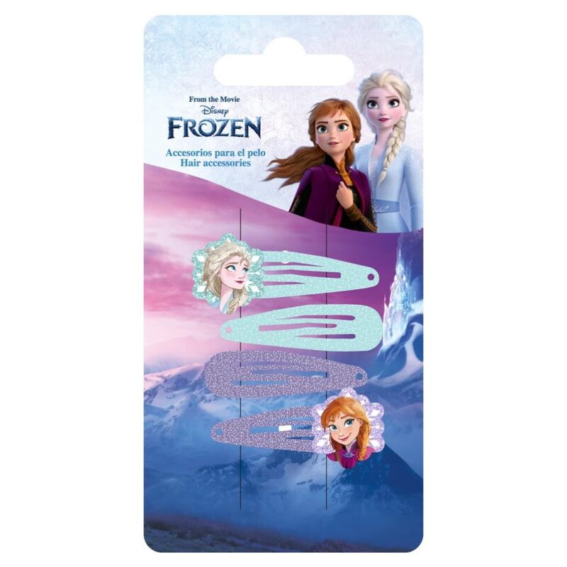 Blister 4 horquillas Frozen Disney