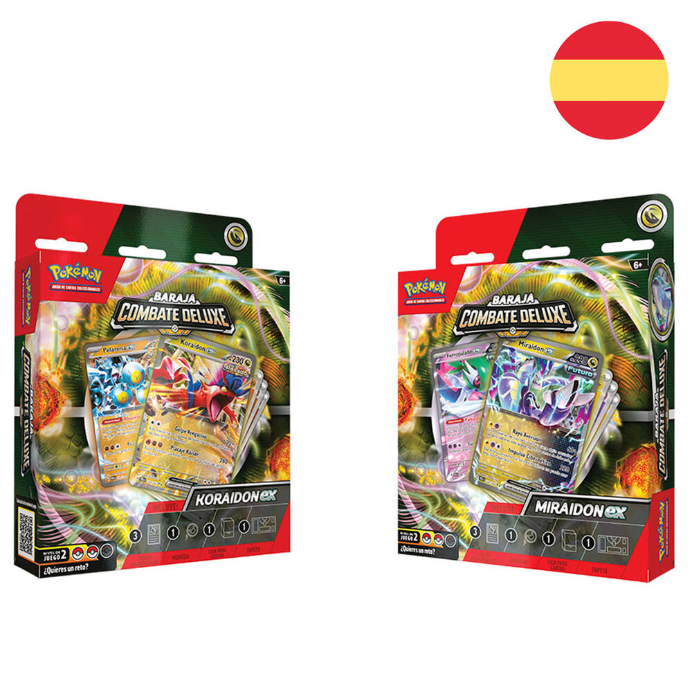 Baraja cartas Koraidon & Miraidon Pokemon español surtido