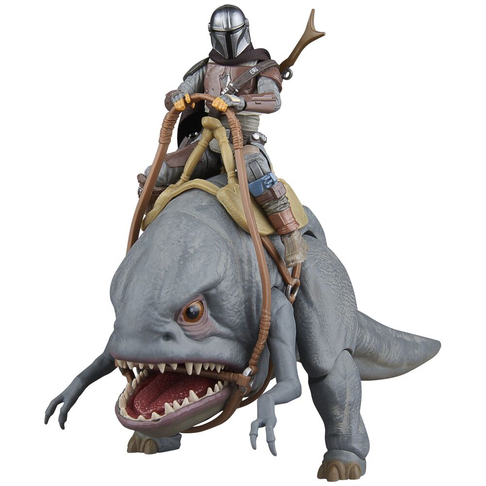 Set 2 figuras Blurrg & Mandalorian - The Mandalorian Star Wars 9,5cm - Imagen 3