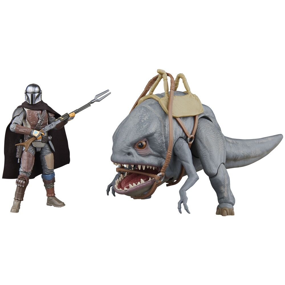 Set 2 figuras Blurrg & Mandalorian - The Mandalorian Star Wars 9,5cm - Imagen 9
