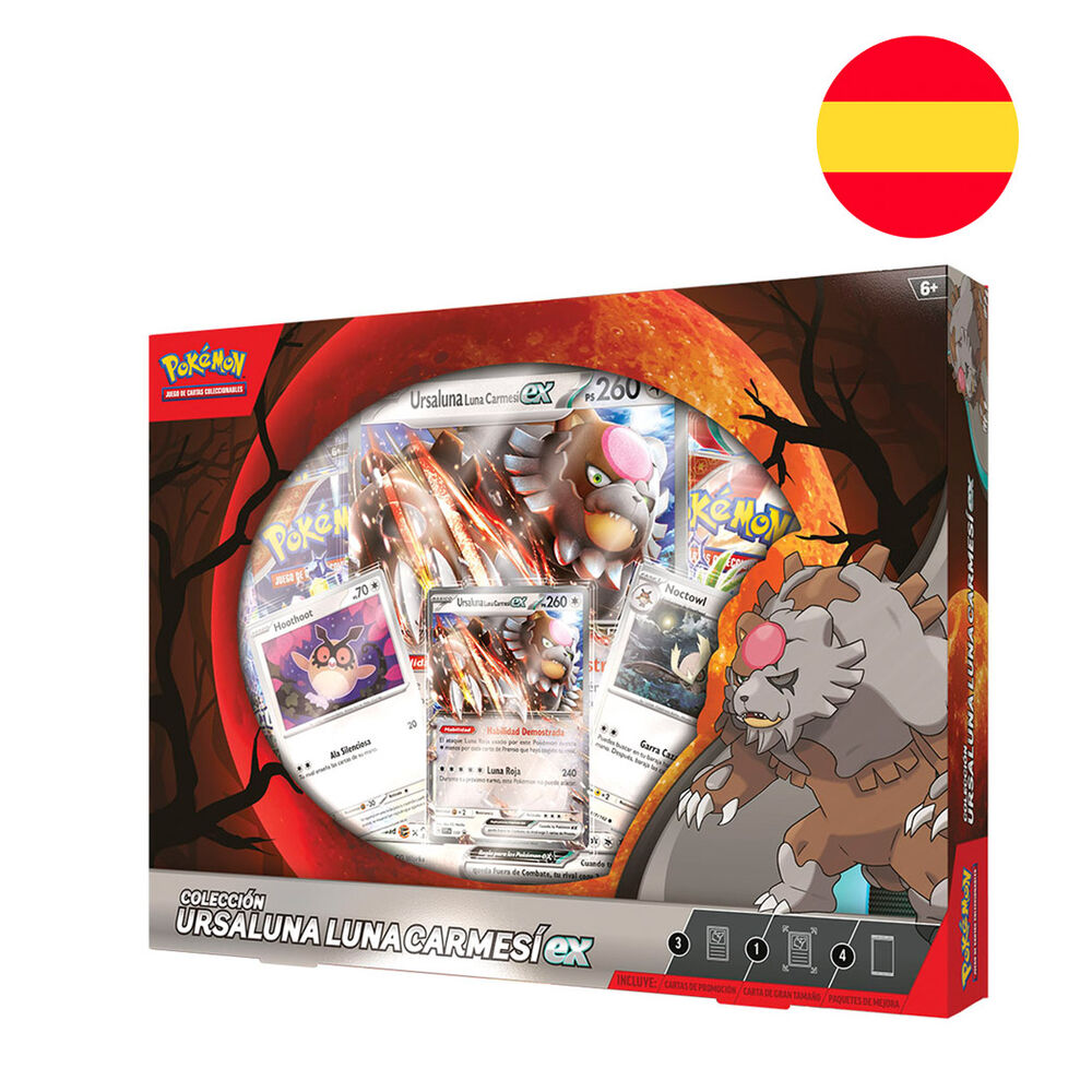 Blister cartas Ursaluna Luna Carmesi Pokemon español