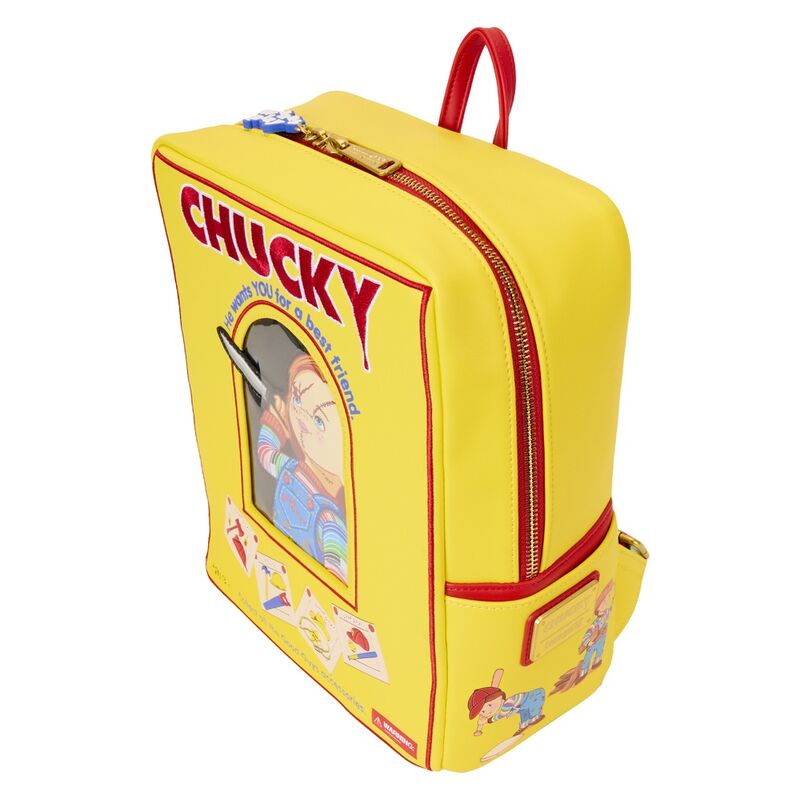 Mochila Childs Play Chucky Loungefly 28cm - Imagen 3