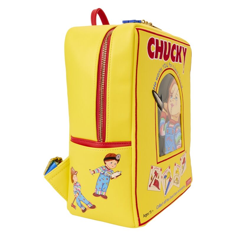 Mochila Childs Play Chucky Loungefly 28cm - Imagen 4