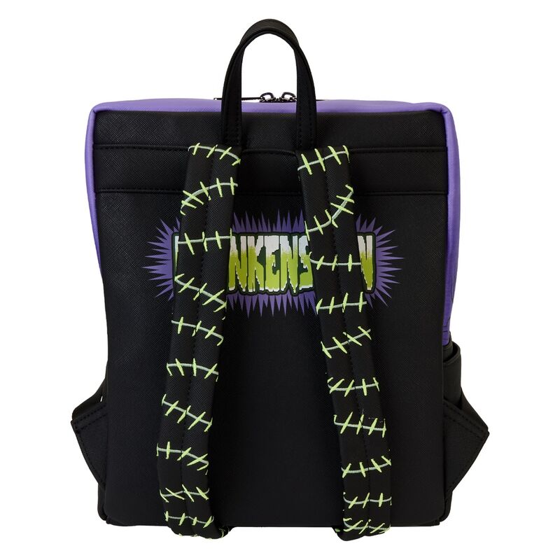 Mochila Frankenstein Neon Mask Universal Monster Loungefly 28cm - Imagen 5