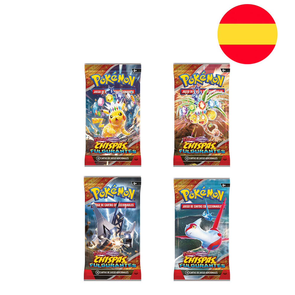 Sobre cartas Chispas Fulgurantes Pokemon español