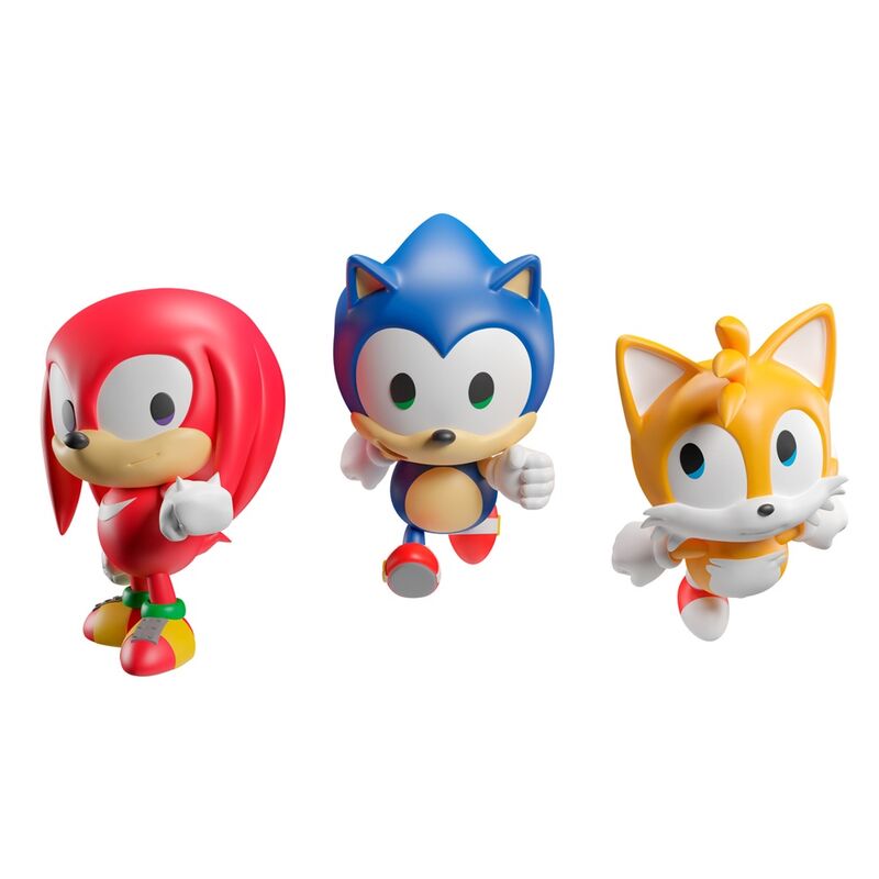 Blister 3 figuritas Sonic the Hedgehog