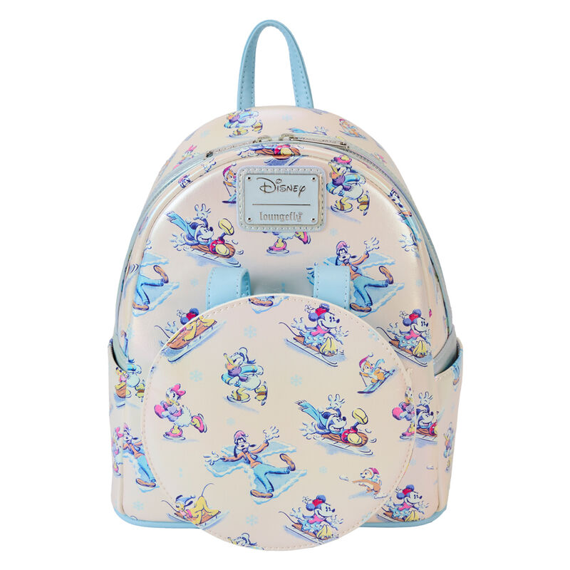 Set Mochila + Diadema orejas Winter Wonderland Mickey and Friends Disney Loungefly 26cm - Imagen 4