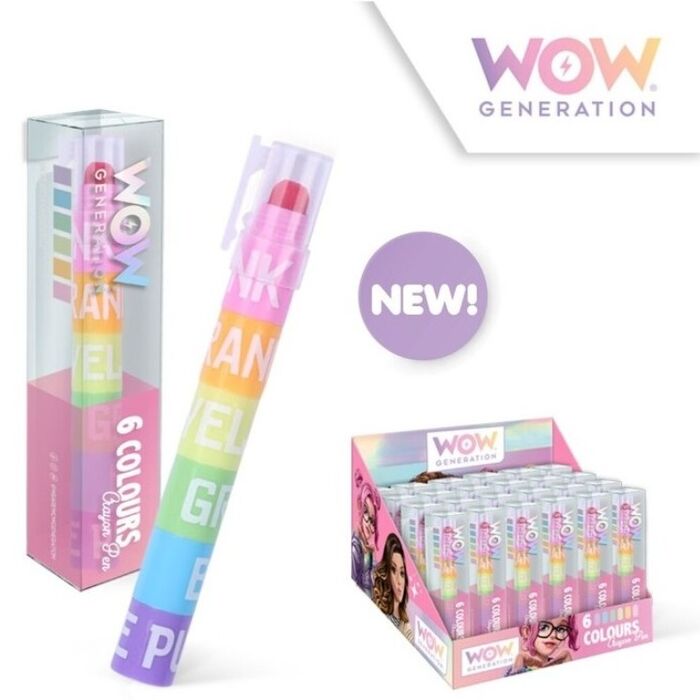 Lapiz 6 colores WOW Generation