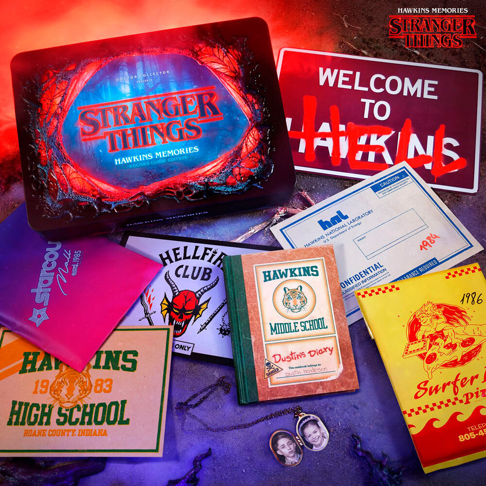 Caja metalica Hawkins Memories Vecna Curse Limited Stranger Things