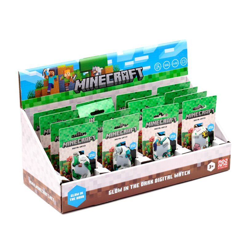 Reloj digital silicona Minecraft surtido
