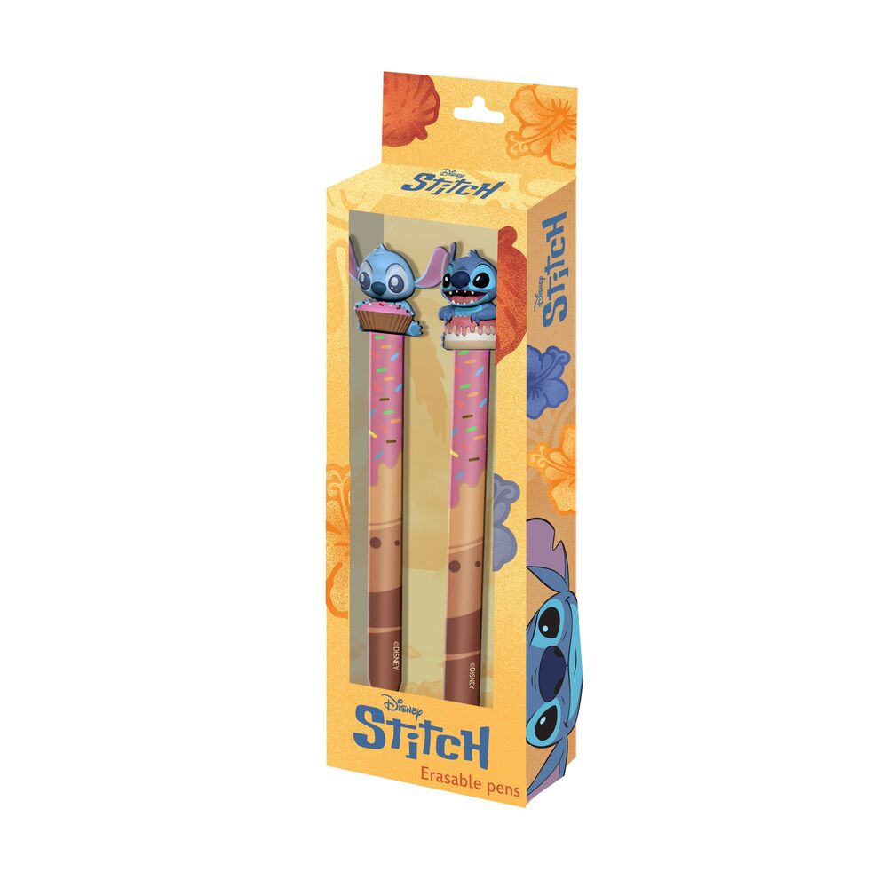 Blister 2 boligrafos borrables Stitch Disney