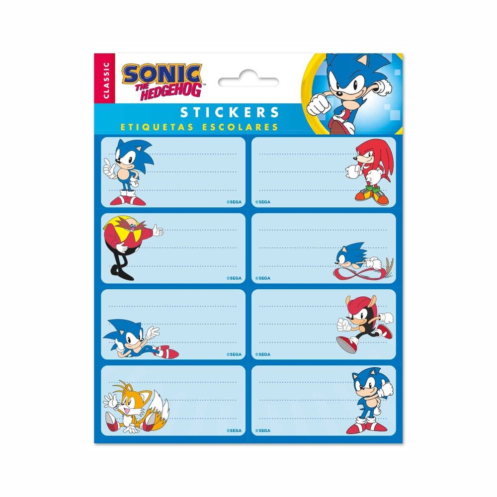 Etiquetas adhesivas Sonic the Hedhegoh