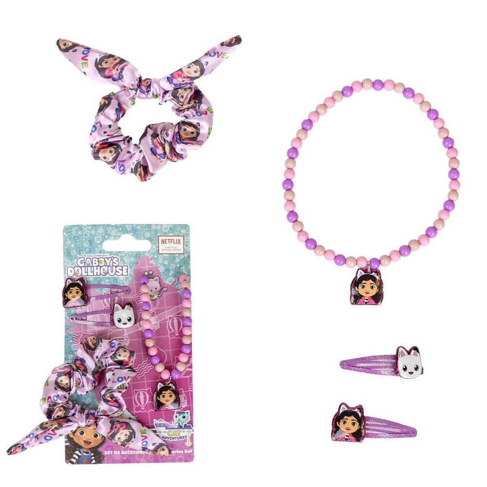 Blister accesorios belleza La Casa de Muñecas de Gabby