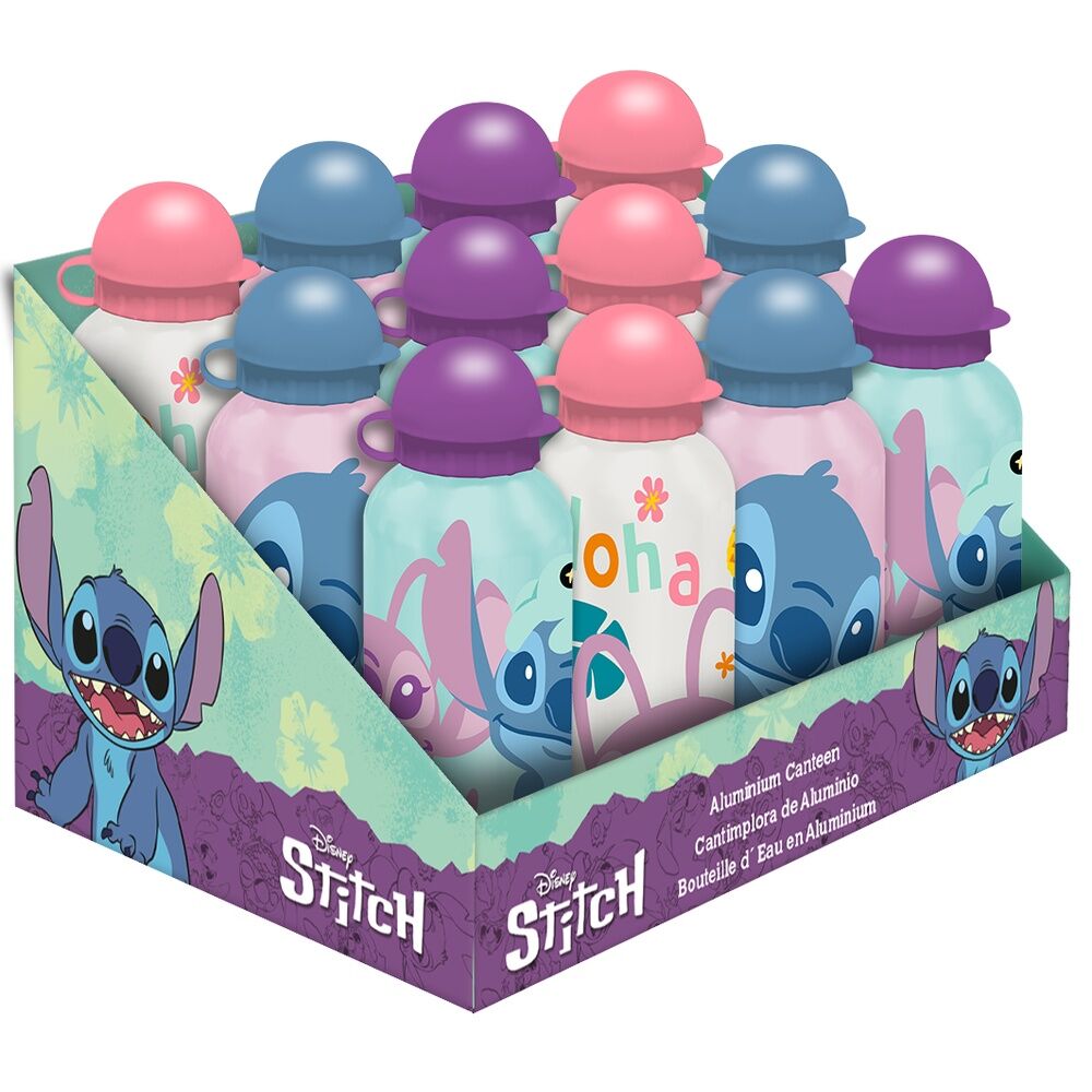 Cantimplora aluminio Stitch Disney 500ml surtido
