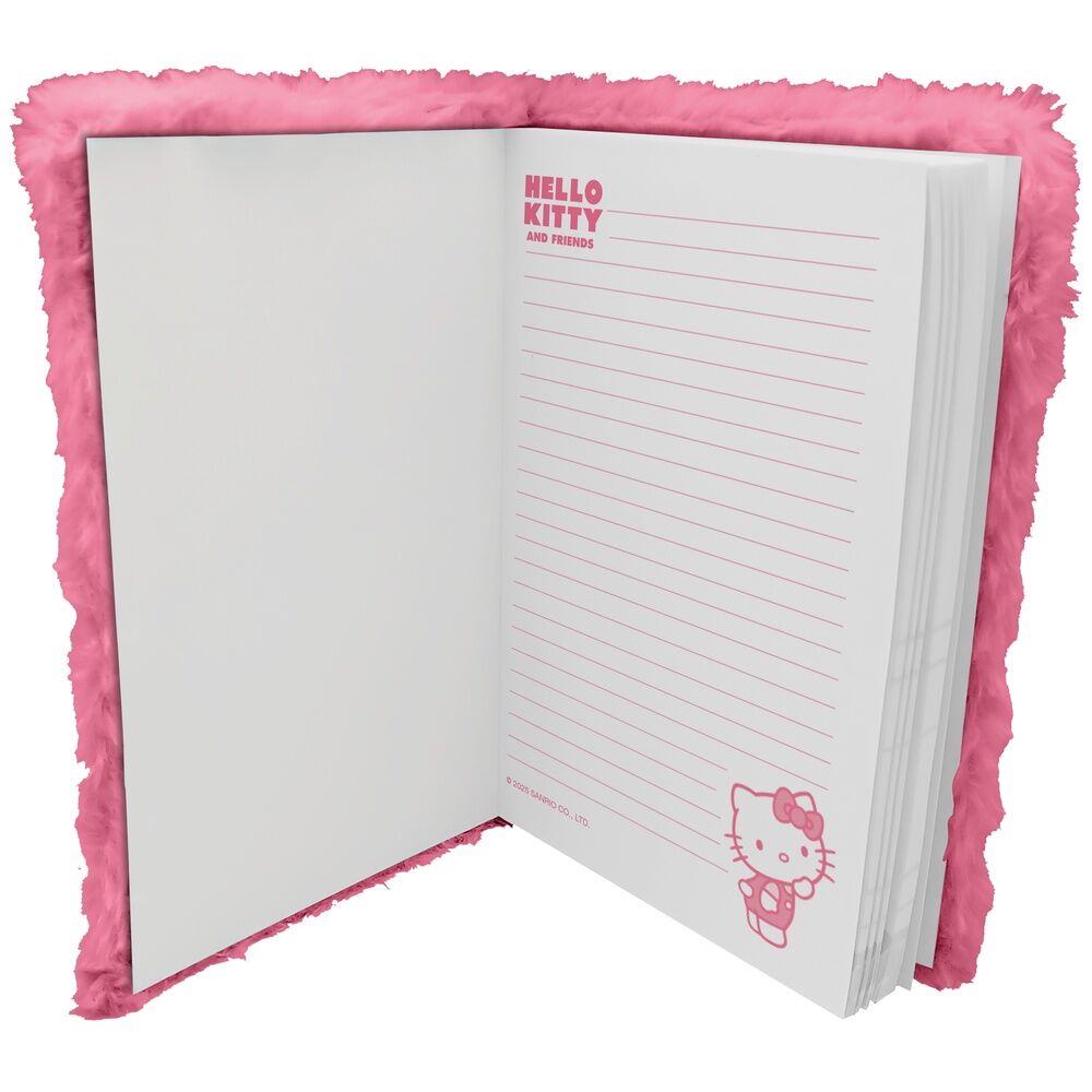 Cuaderno peluche A5 Hello Kitty and Friends