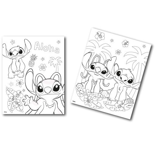 Pinta con Numeros Stitch Disney