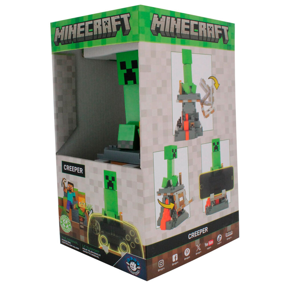 Cable Guy soporte sujecion Creeper Minecraft 20cm - Imagen 8