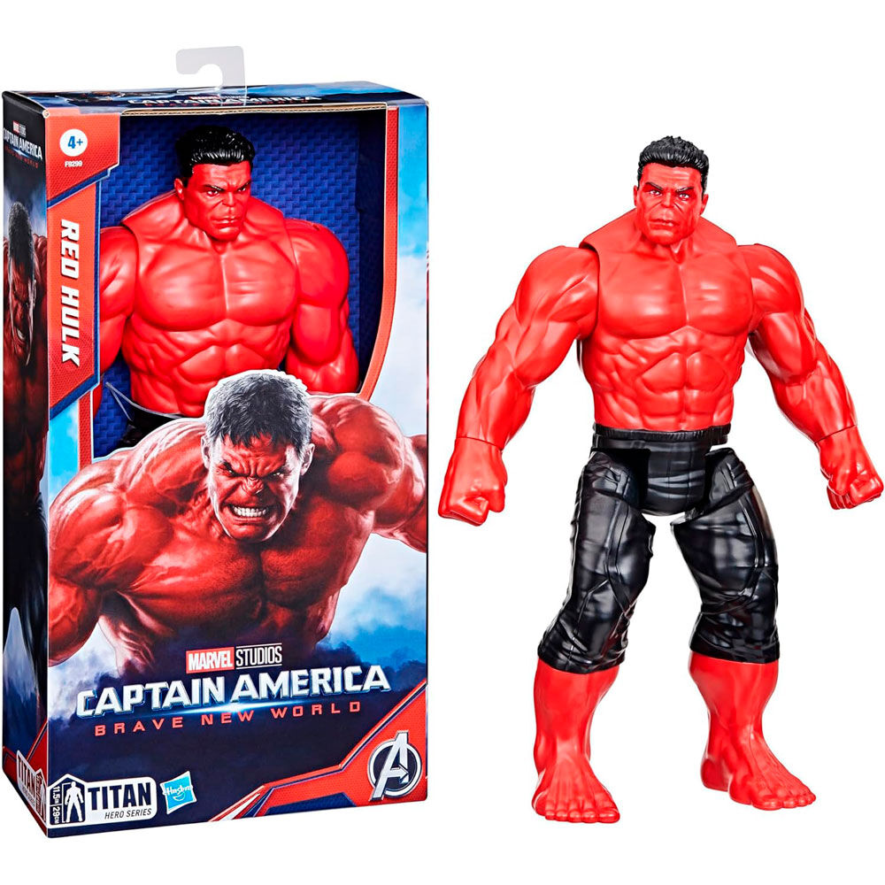 Figura Red Hulk Titan Hero Brave New World Capitan America  Vengadores Avengers Marvel 30cm