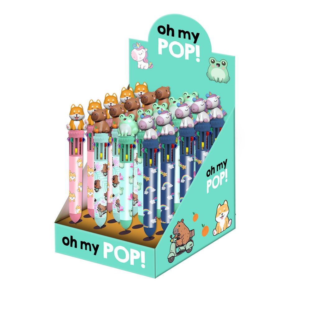 Boligrafo 10 colores Oh My Pop! surtido