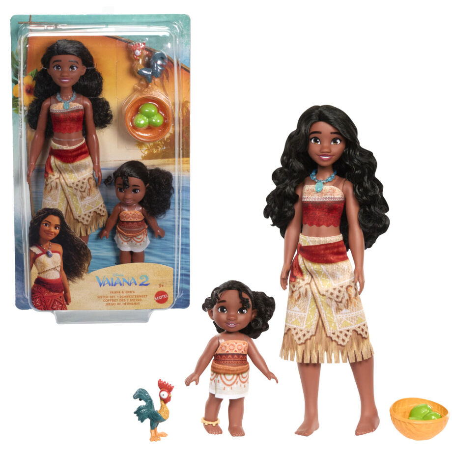 Blister 2 muñecas Vaiana & Simea Moana 2 Disney