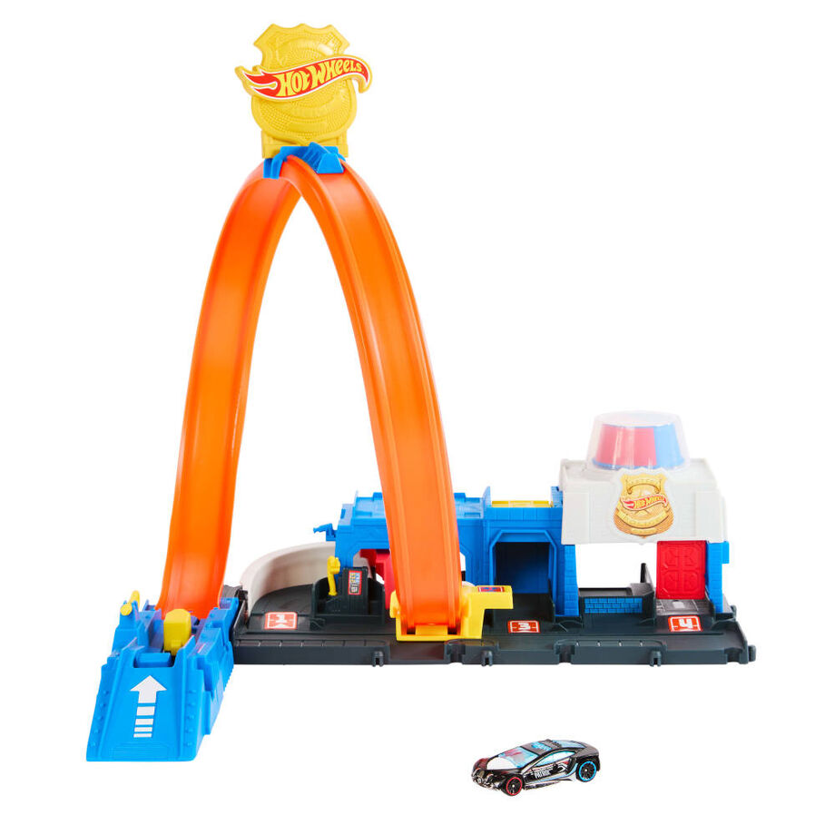 Pista Super Estacion de Policia City Hot Wheels