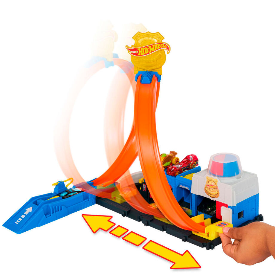 Pista Super Estacion de Policia City Hot Wheels - Imagen 3