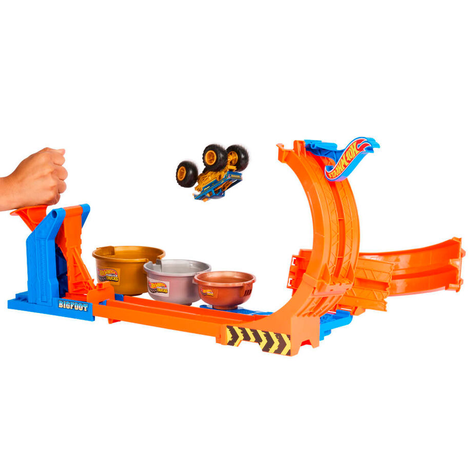 Pista Trofeo del Desafío Bigfoot Monster Trucks Hot Wheels - Imagen 3