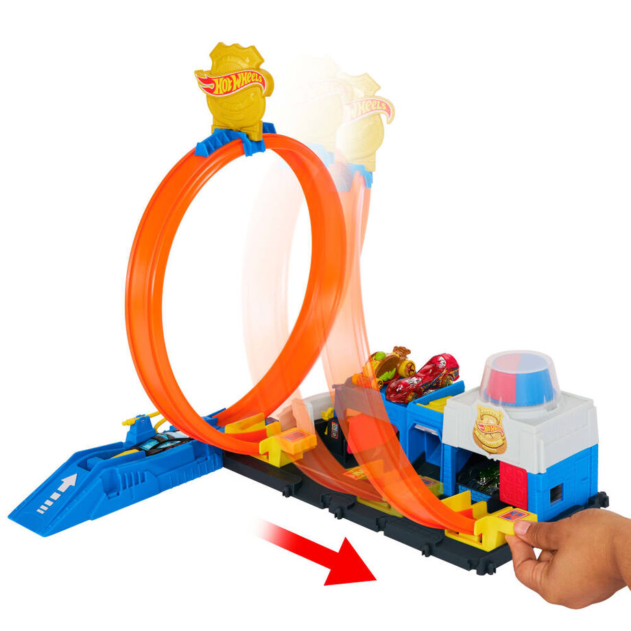 Pista Super Estacion de Policia City Hot Wheels - Imagen 4