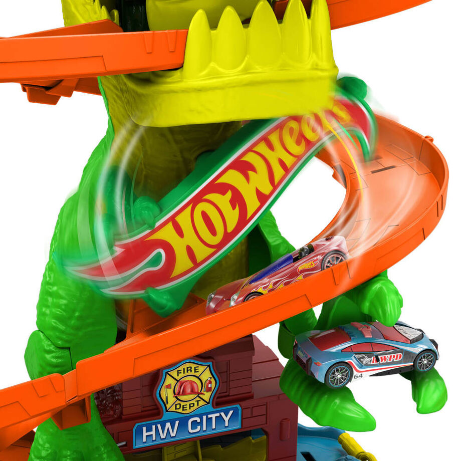 Pista Estacion de Bomberos T-Rex City Hot Wheels - Imagen 4