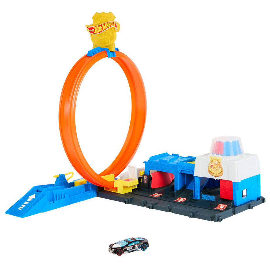 Pista Super Estacion de Policia City Hot Wheels - Imagen 5