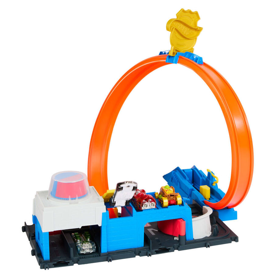 Pista Super Estacion de Policia City Hot Wheels - Imagen 6