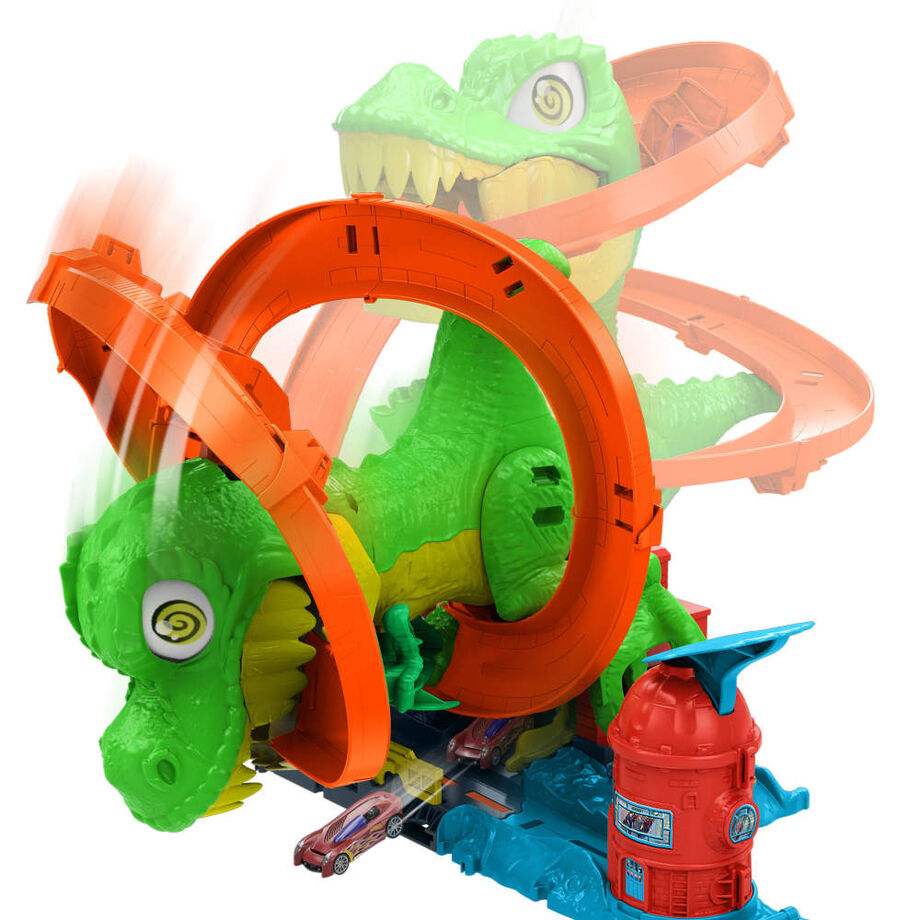 Pista Estacion de Bomberos T-Rex City Hot Wheels - Imagen 6