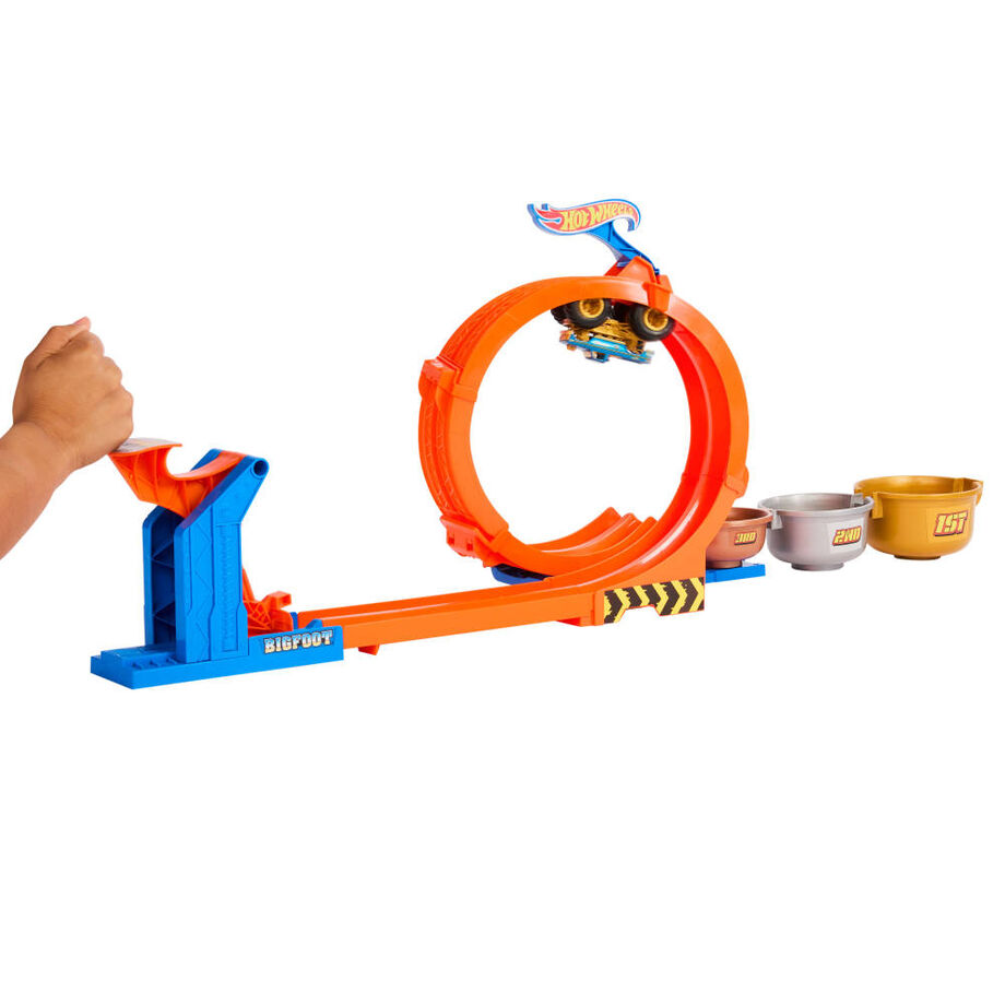 Pista Trofeo del Desafío Bigfoot Monster Trucks Hot Wheels - Imagen 6