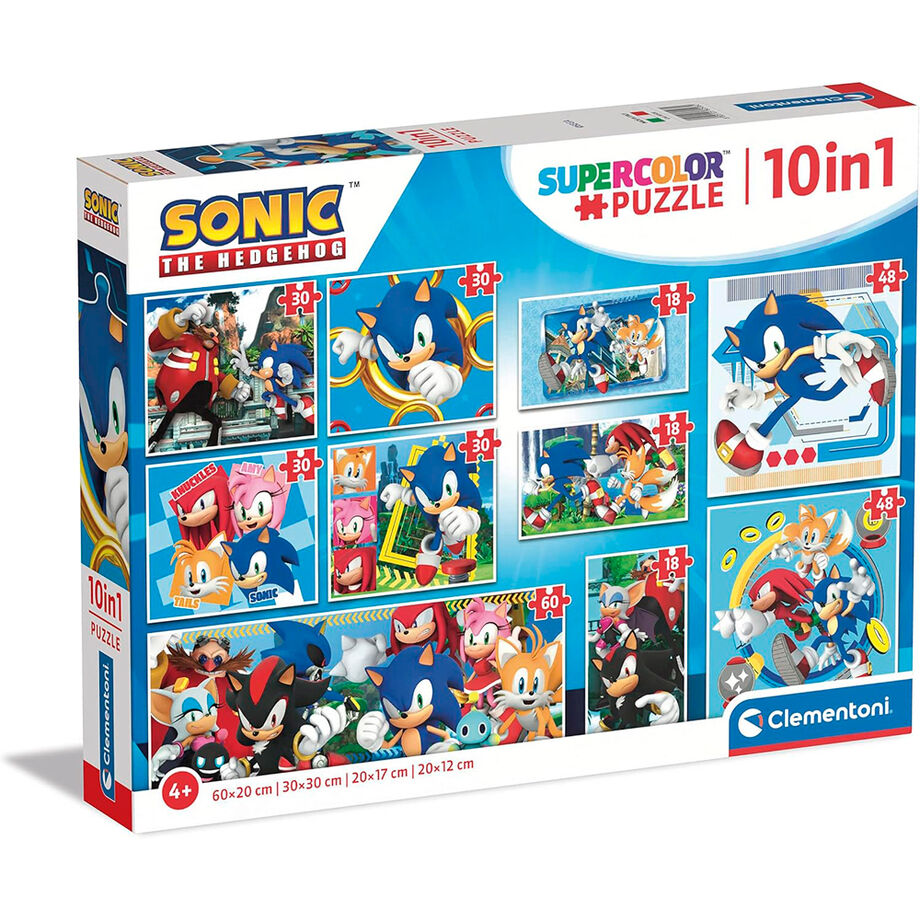 Puzzle Sonic the Hedgehog 18+30+48+60pzs