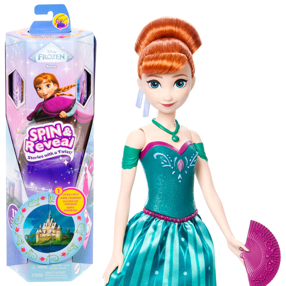 Muñeca Spin And Reveal Anna Frozen Disney