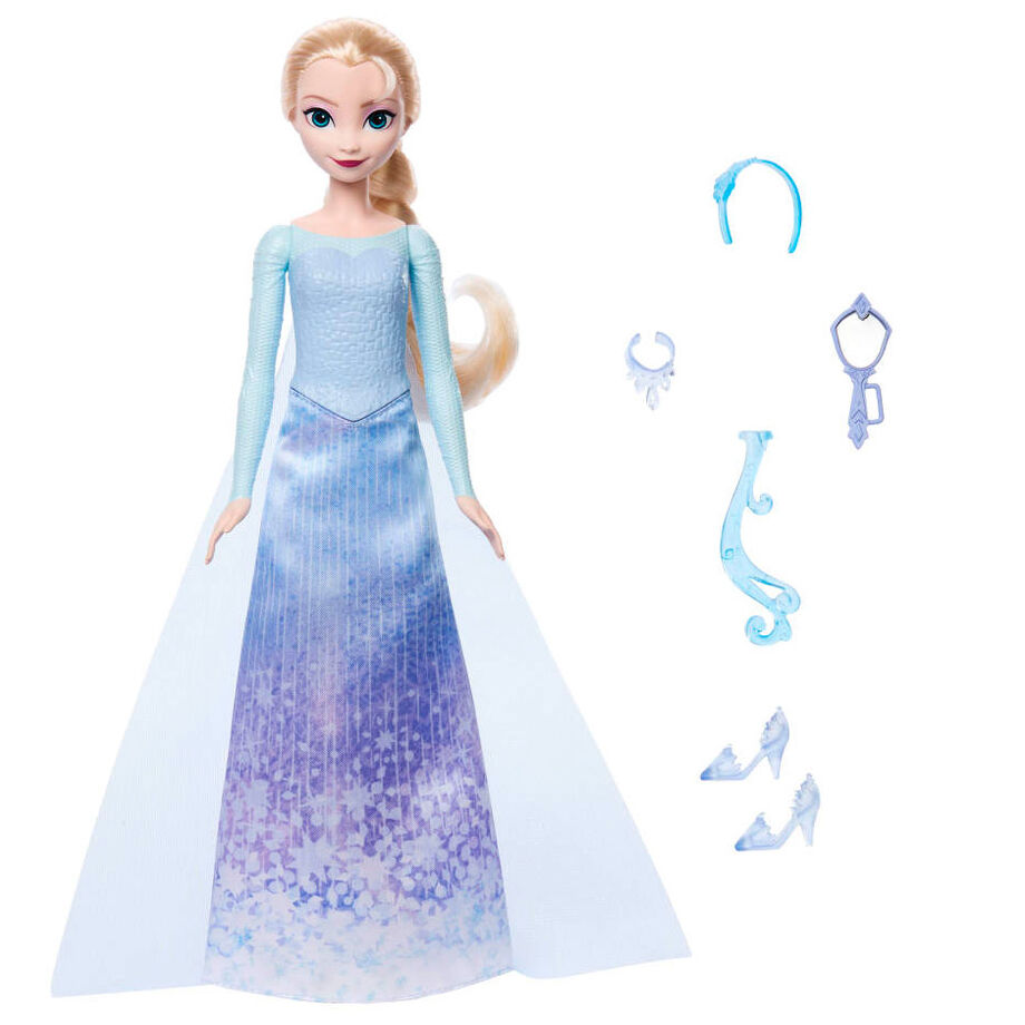 Muñeca Spin And Reveal Elsa Frozen Disney