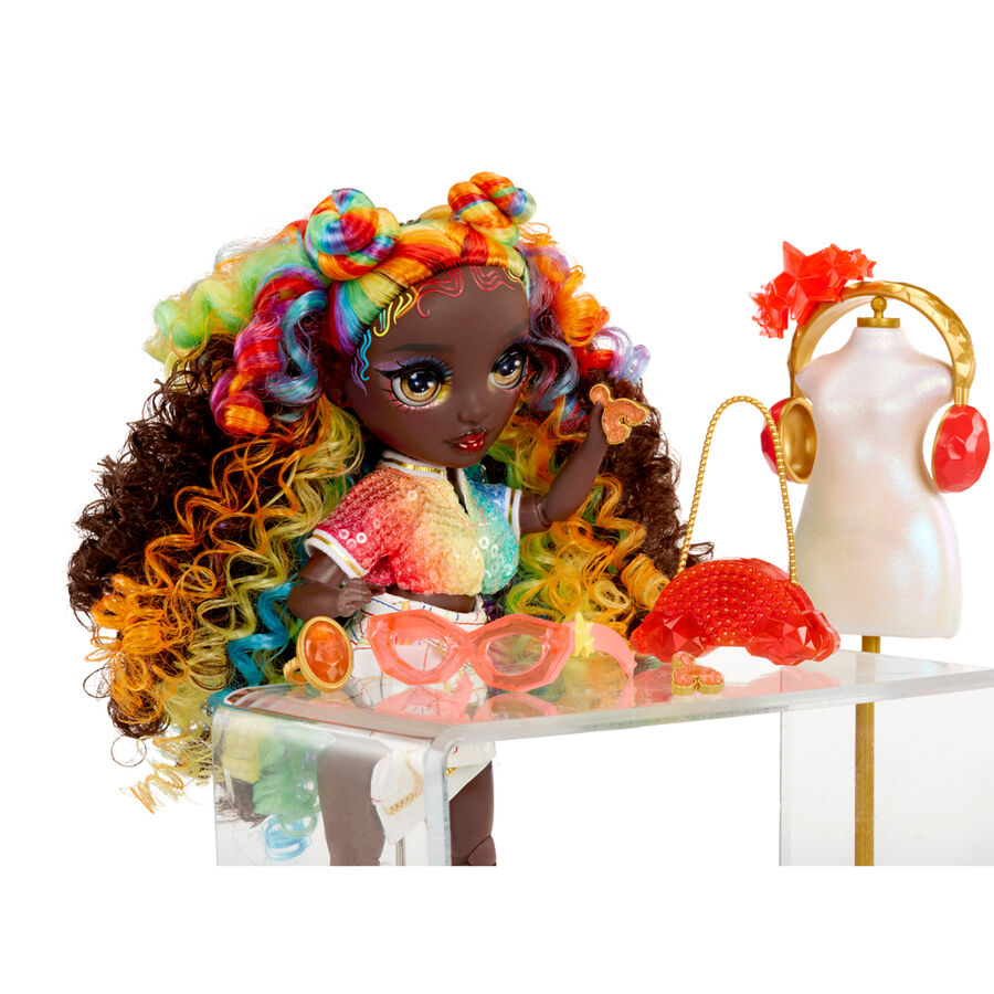 Muñeca Iris Crystal Fashion Rainbow High - Imagen 6