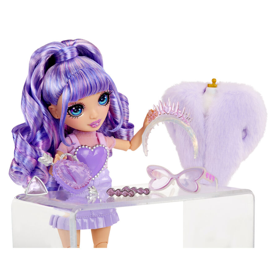 Muñeca Violet Crystal Fashion Rainbow High - Imagen 5