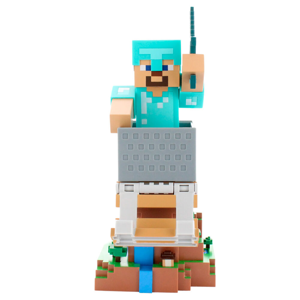 Cable Guy soporte sujecion Diamond Steve Minecraft 20cm - Imagen 4